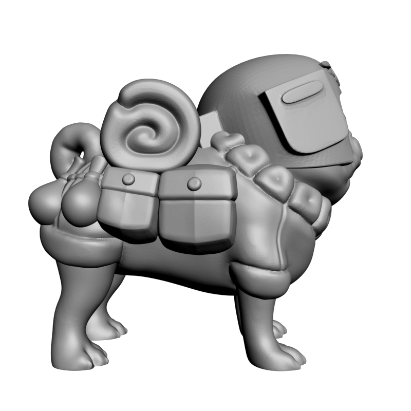 картинка Канадский мопс PI1-565 3D-STL.COM