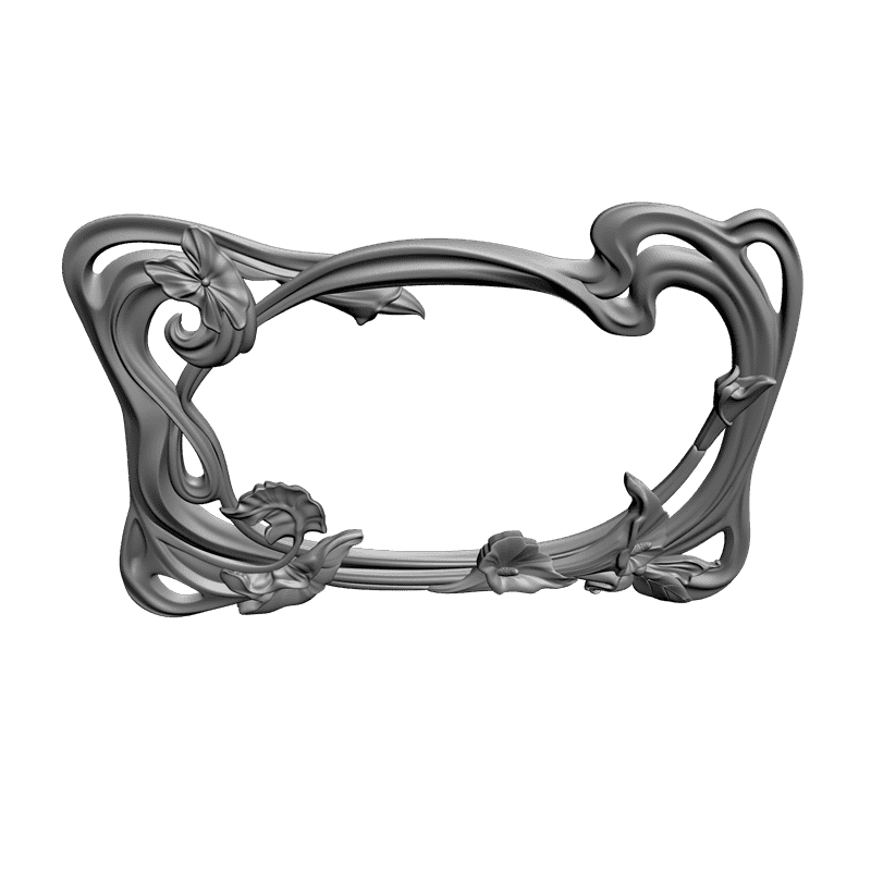 картинка Под зеркало рама резная D14-094 3D-STL.COM