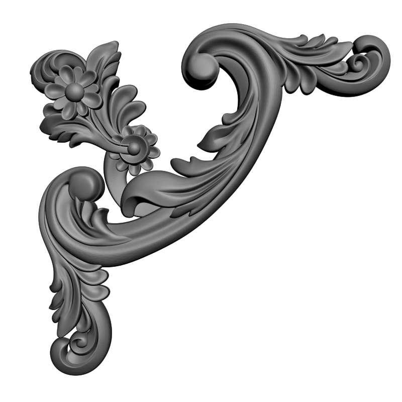 картинка Угловой элемент D19-061 3D-STL.COM