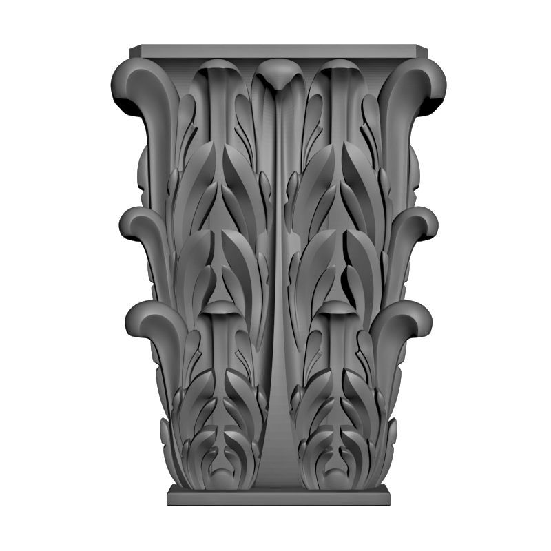 картинка Капитель резная D6-067 3D-STL.COM