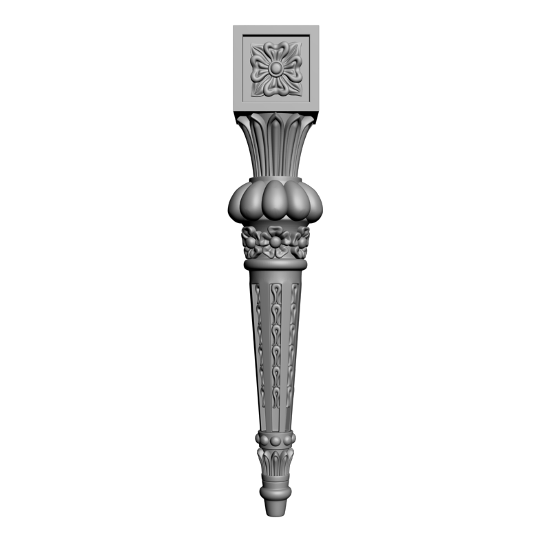 картинка Ножка мебельная M6-074 3D-STL.COM