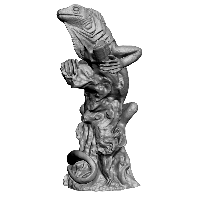картинка Хамелеон F2-019 3D-STL.COM