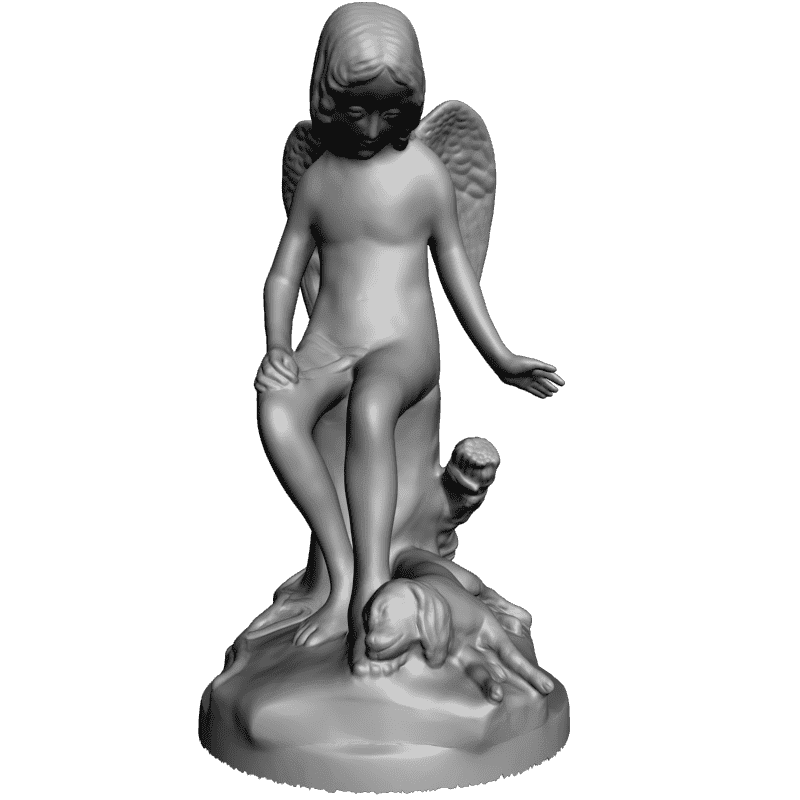 картинка Ангел и собака V1-050 3D-STL.COM