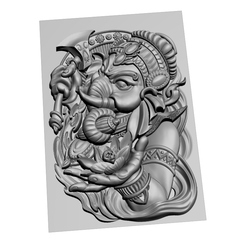 картинка Слон бог Ганеша D12-563 3D-STL.COM