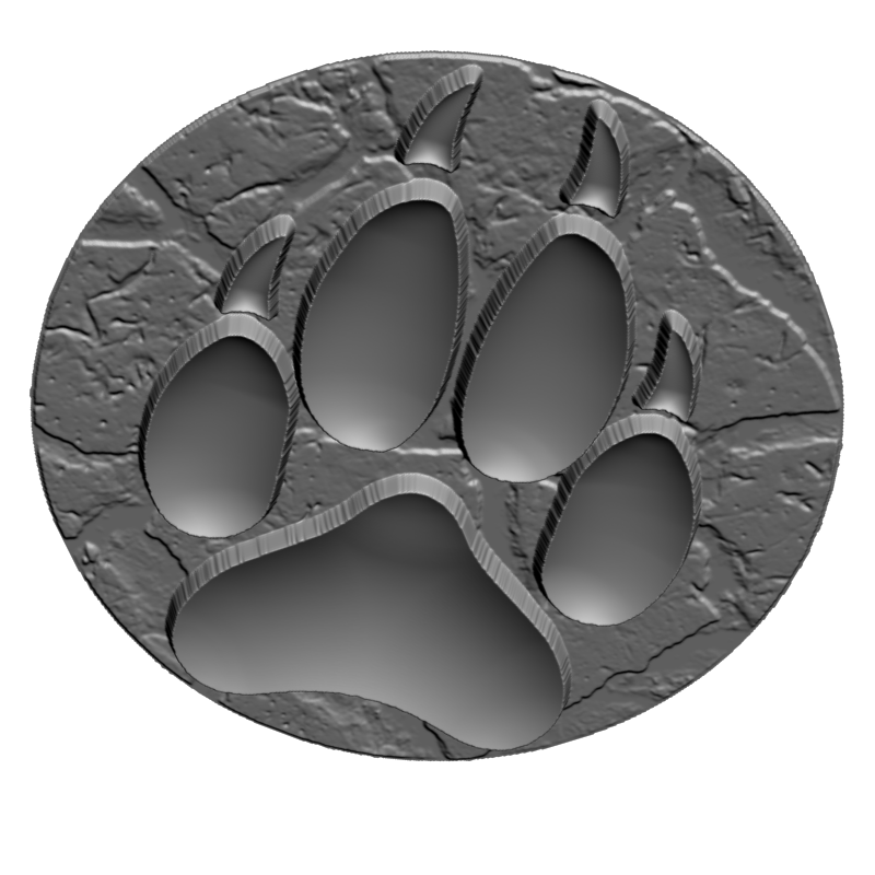 картинка Волчий след P4-460 3D-STL.COM