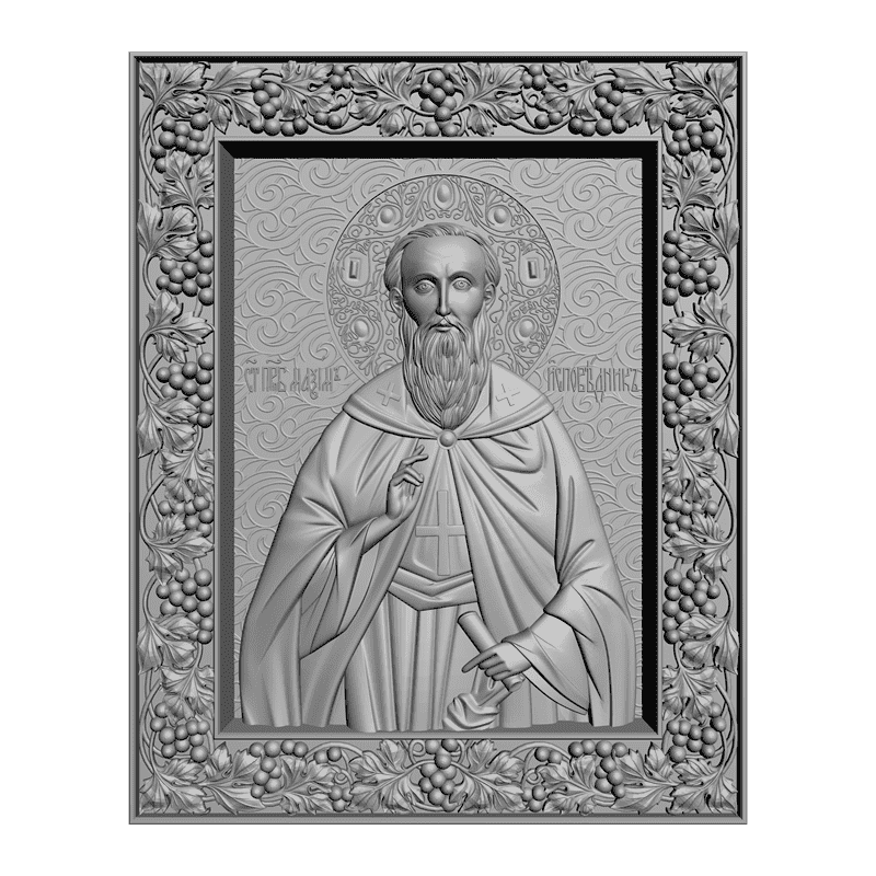 картинка Святой преподобный Максим Исповедник V3-236 3D-STL.COM