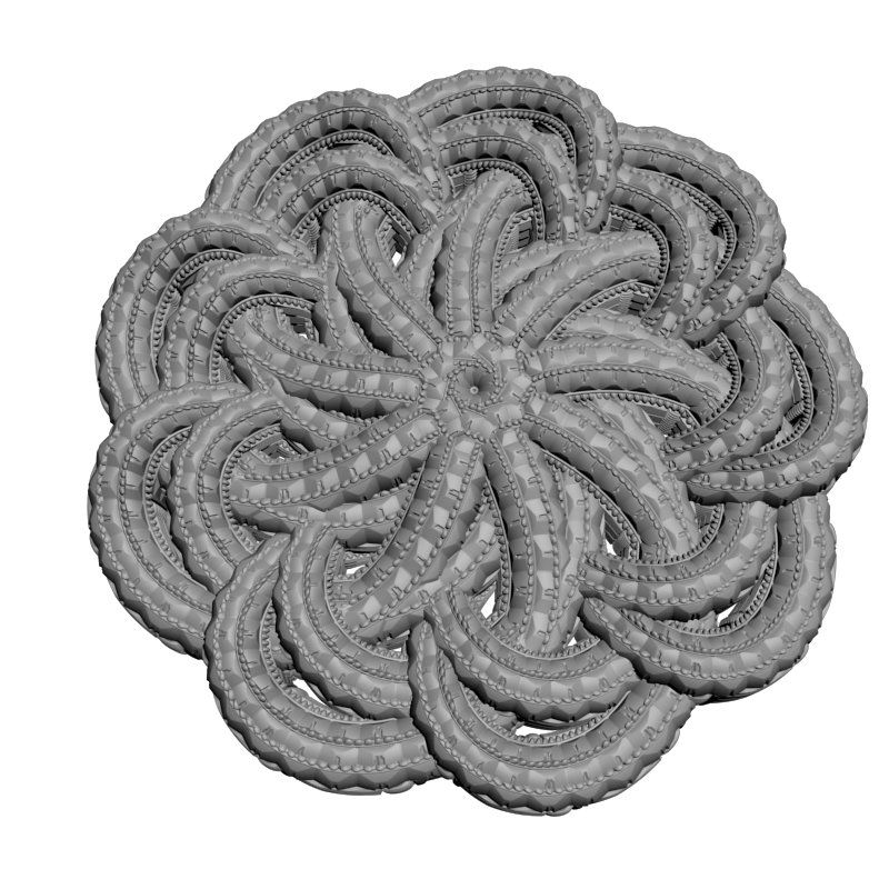 картинка Розетка резная D16-356 3D-STL.COM