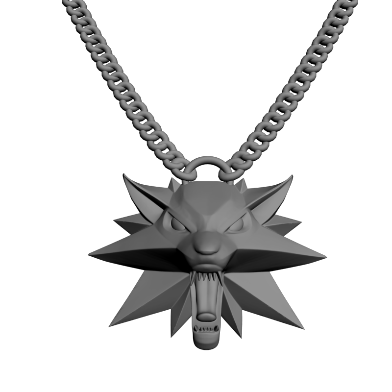 картинка Медальон Волка RY5-104 3D-STL.COM