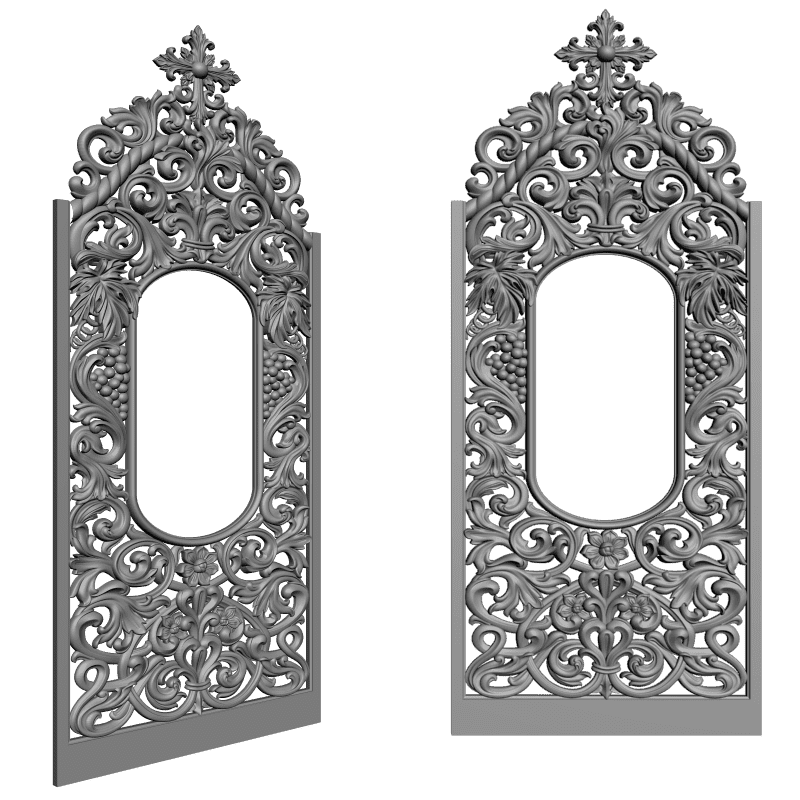 картинка Царские врата. 3 файла V9-054 3D-STL.COM