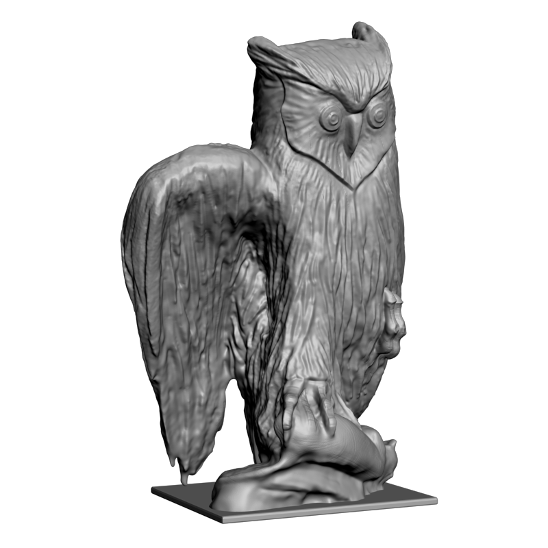 картинка Сова F3-056 3D-STL.COM