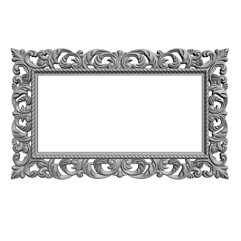 картинка Рамка резная D14-252 3D-STL.COM