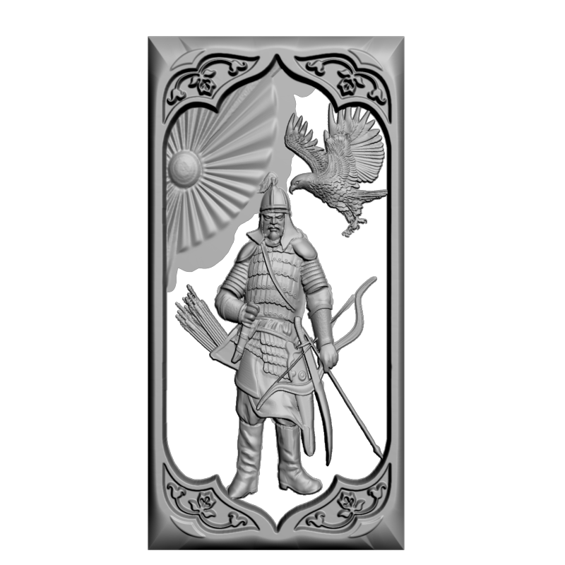 картинка Нарды Батыр с ястребом PI2-116 3D-STL.COM