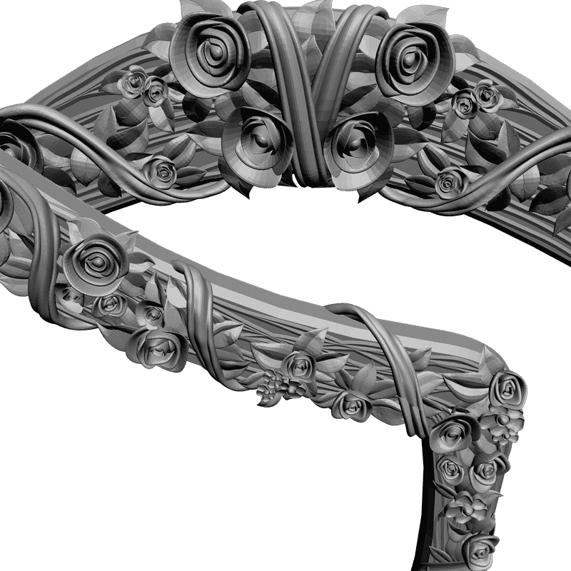 картинка Рамка резная D14-012 3D-STL.COM