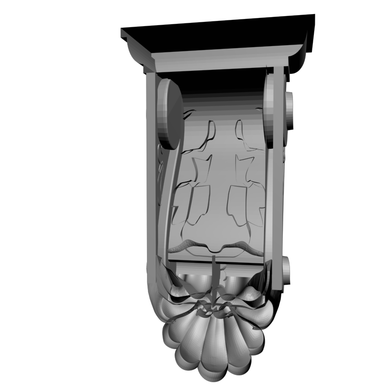 картинка Кронштейн резной D9-221 3D-STL.COM
