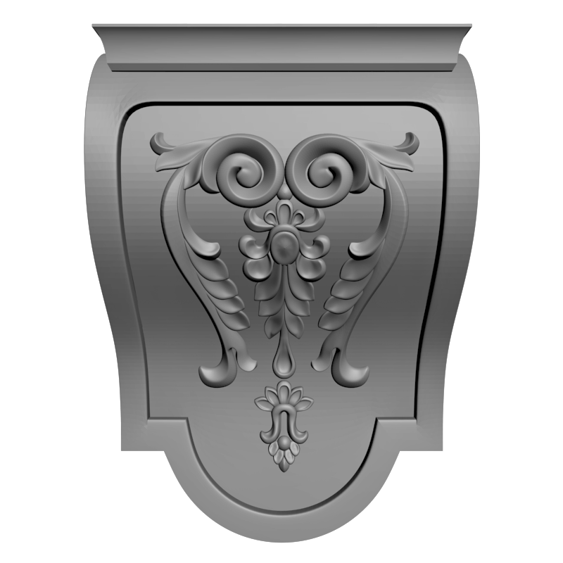 картинка Накладка декоративная рамная D10-410 3D-STL.COM