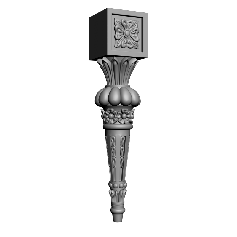 картинка Ножка мебельная M6-075 3D-STL.COM