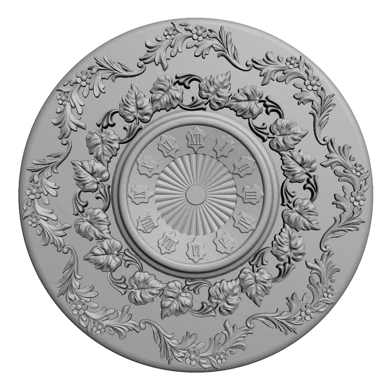 картинка Круглые часы P3-004 3D-STL.COM