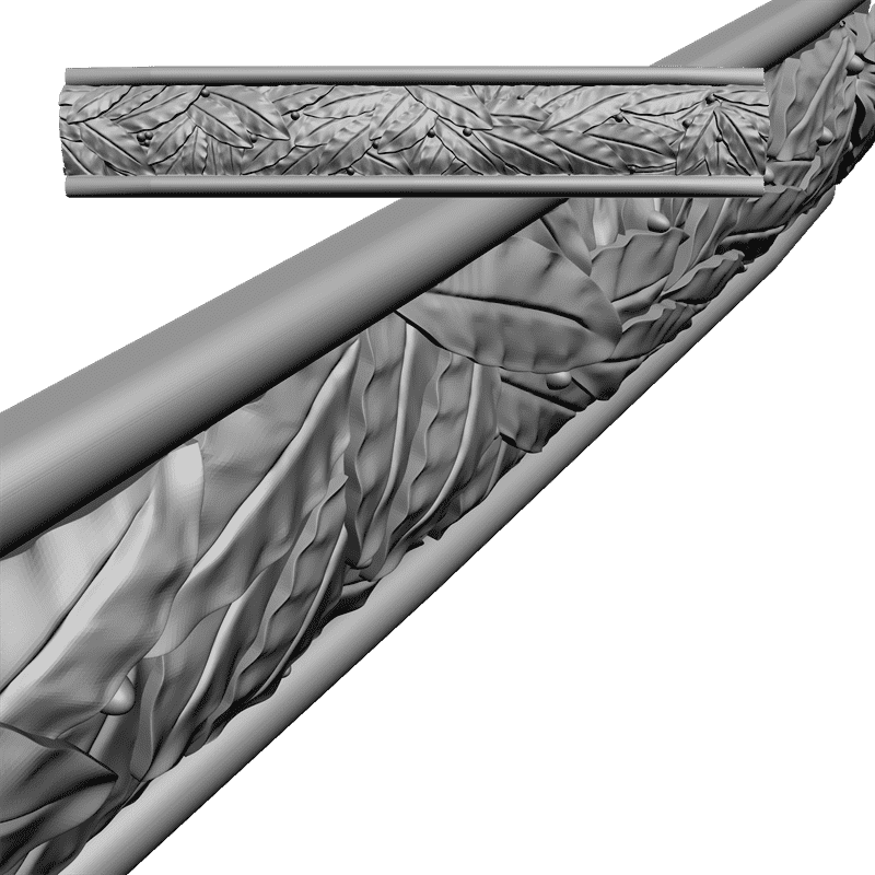 картинка Багет резной D1-077 3D-STL.COM