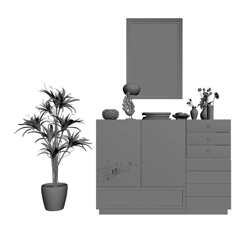 картинка Набор мебели M13-010 3D-STL.COM