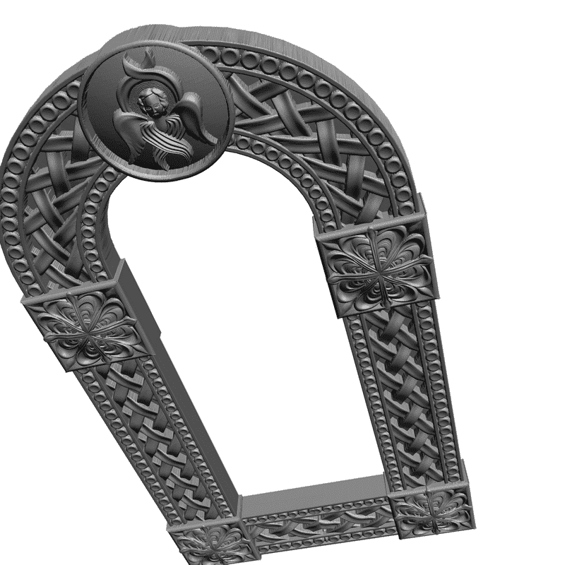 картинка Рамка резная D14-003 3D-STL.COM