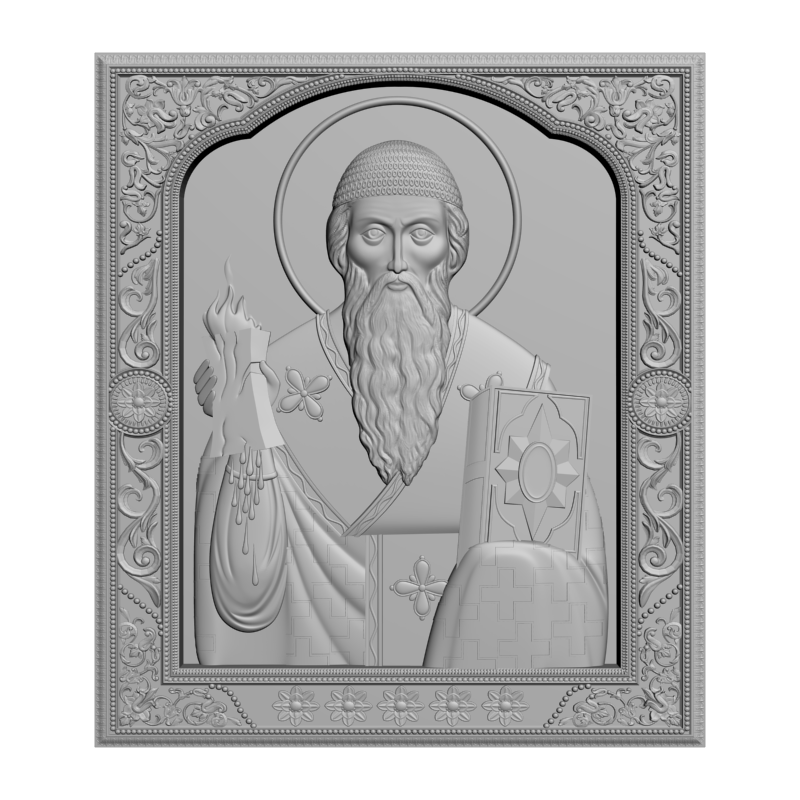 картинка Святитель Спиридон Тримифунтский V3-436 3D-STL.COM
