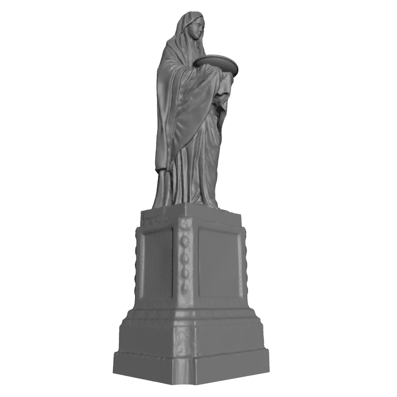 картинка Девушка с чашей L3-151 3D-STL.COM