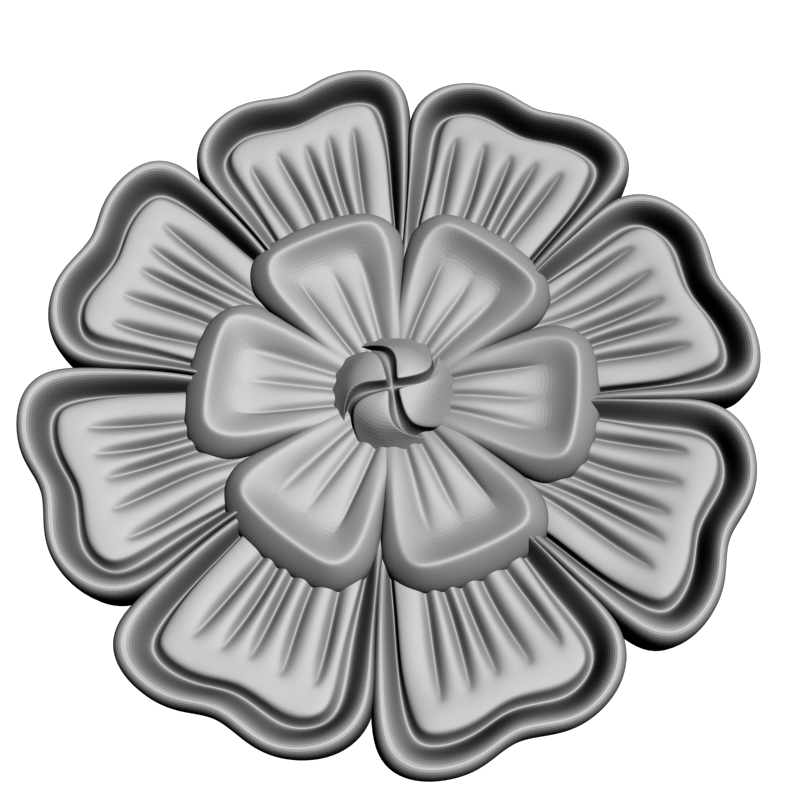 картинка Розетка резная D16-368 3D-STL.COM