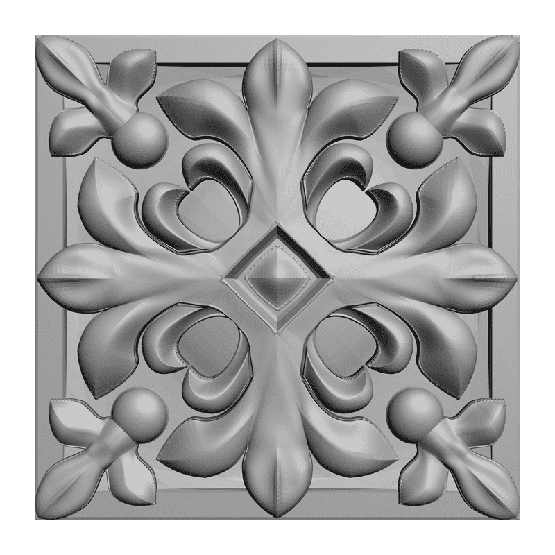картинка Розетка резная D16-012 3D-STL.COM