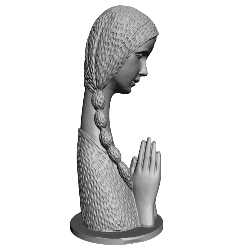картинка Азиатская девушка L2-052 3D-STL.COM