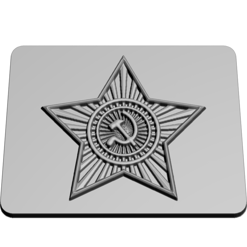 картинка Бляшка от солдатского ремня P4-357 3D-STL.COM