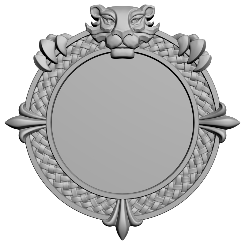 картинка Рамка под зеркало D14-380 3D-STL.COM