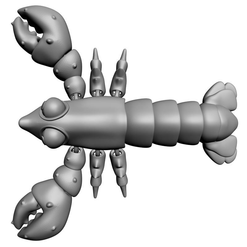 картинка Лобстер Флекси F2-033 3D-STL.COM