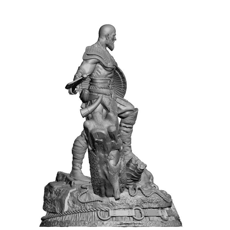 картинка Воин с топором L3-131 3D-STL.COM