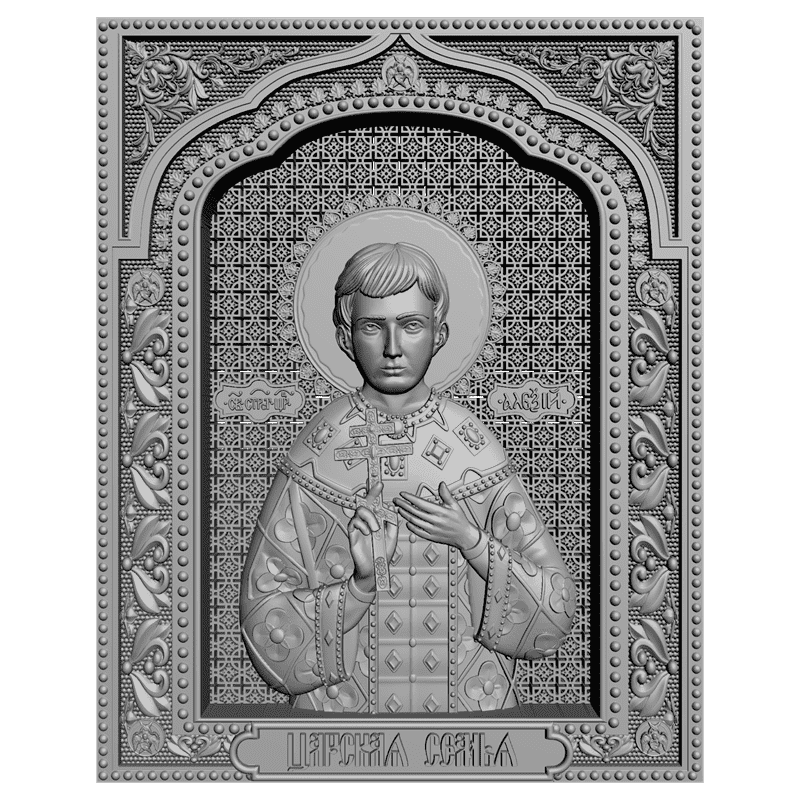 картинка Святой страстотерпец царевич Алексей V3-210 3D-STL.COM
