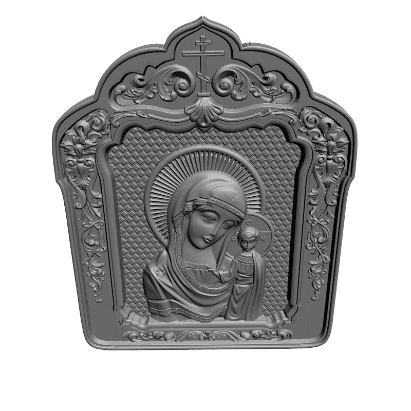 картинка Казанская Богоматерь V3-117 3D-STL.COM