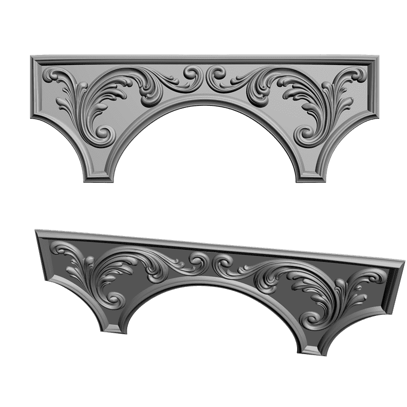 картинка Накладка резная D10-138 3D-STL.COM