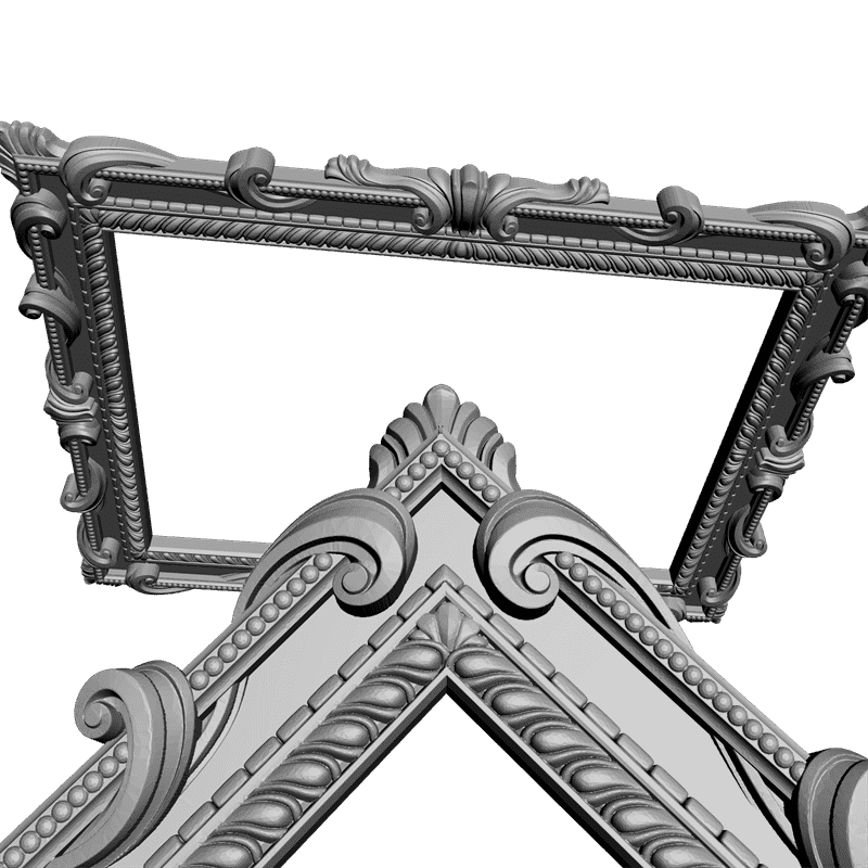 картинка Рама для картины или зеркала D14-122 3D-STL.COM