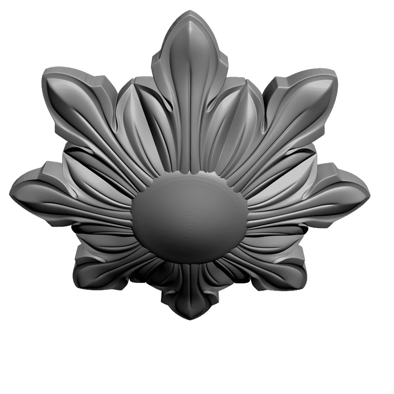 картинка Розетка резная D16-186 3D-STL.COM