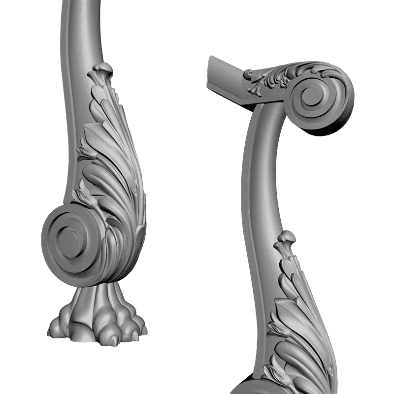 картинка Столб резной D17-040 3D-STL.COM