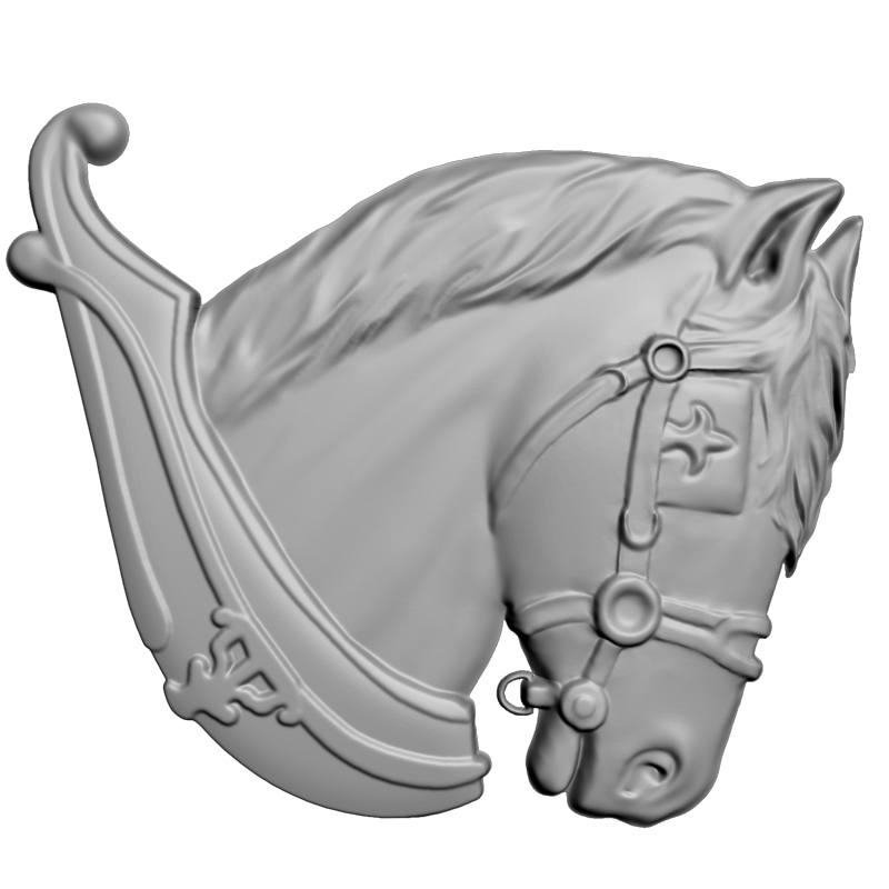 картинка Голова лошади F1-293 3D-STL.COM