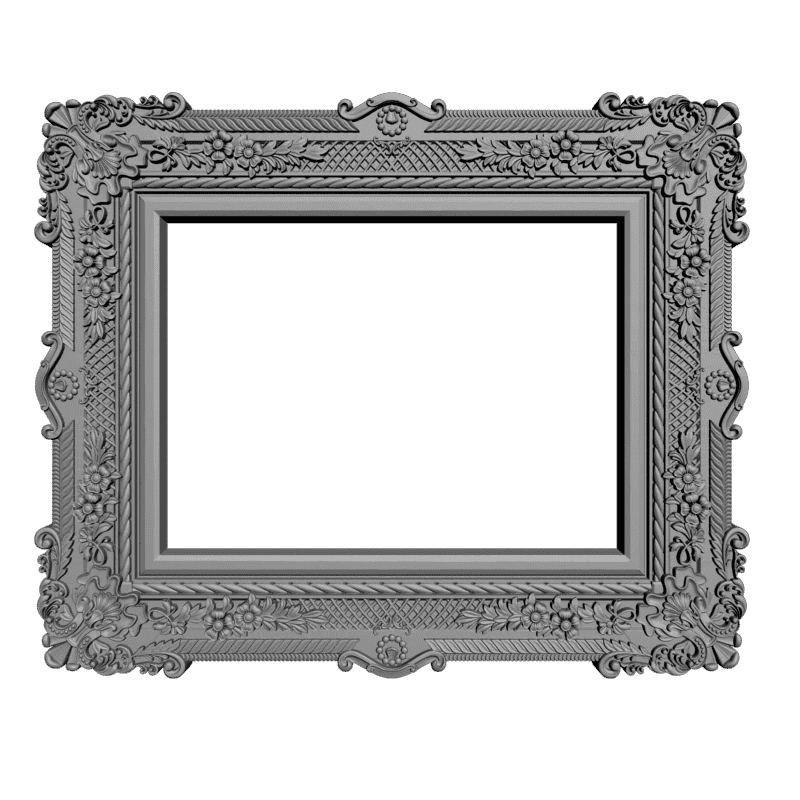 картинка Рамка резная под зеркало D14-307 3D-STL.COM