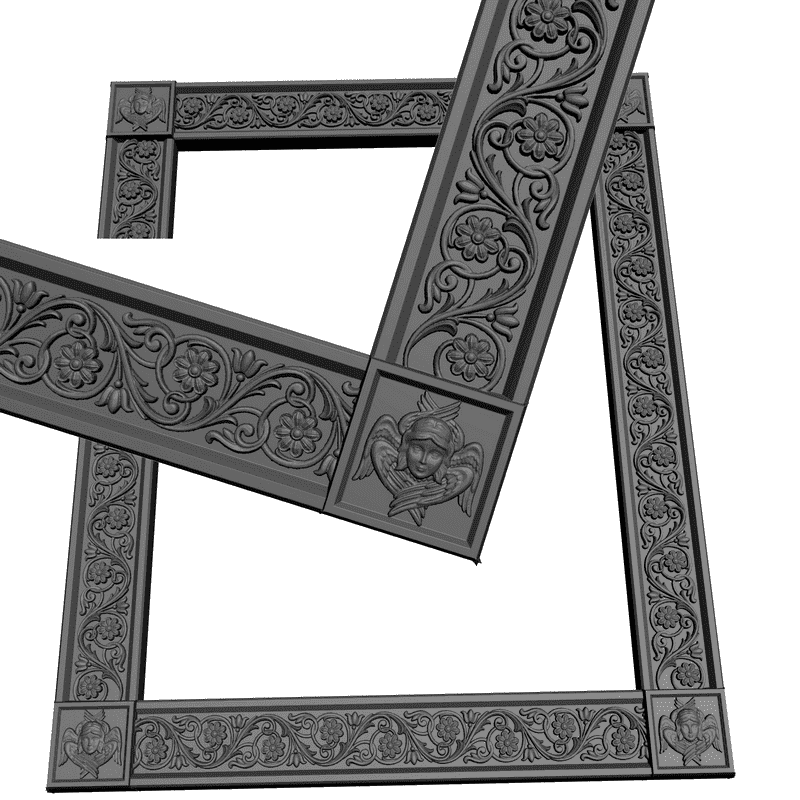 картинка Рамка резная D14-008 3D-STL.COM