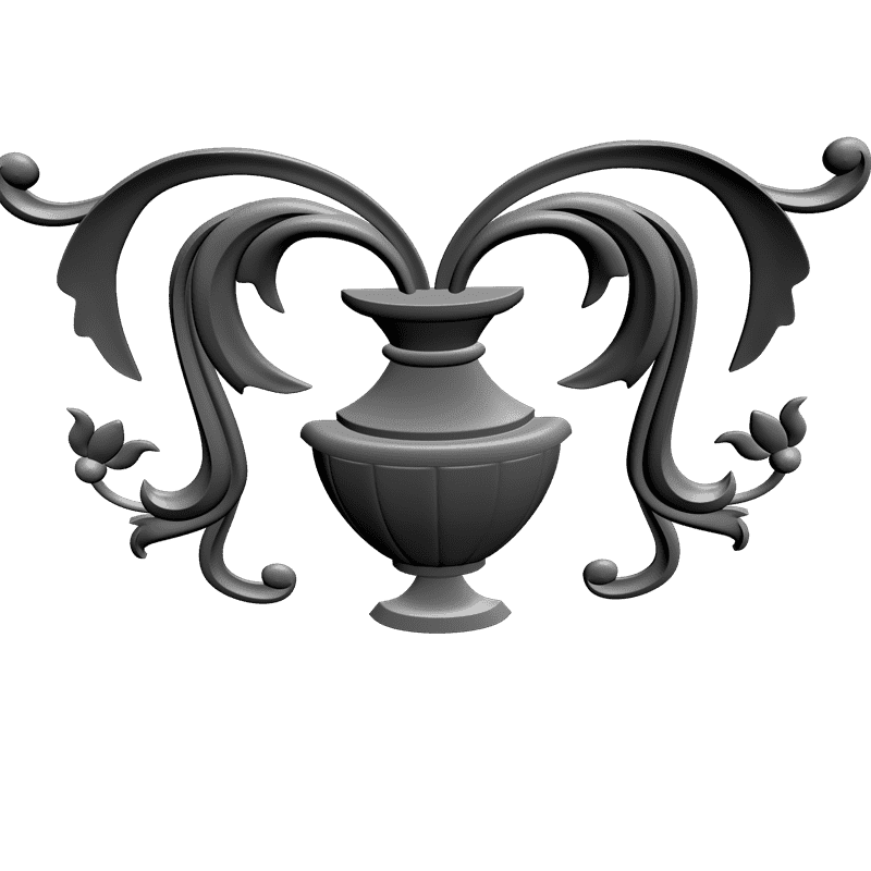 картинка Накладка резная D10-044 3D-STL.COM