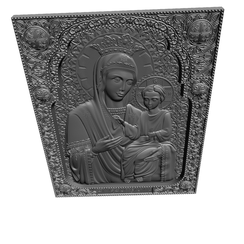 картинка Божья Матерь Избавительница V3-148 3D-STL.COM