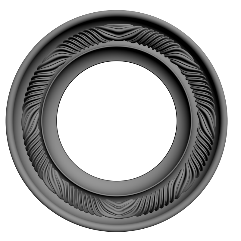 картинка Рама витая круглая D14-410 3D-STL.COM