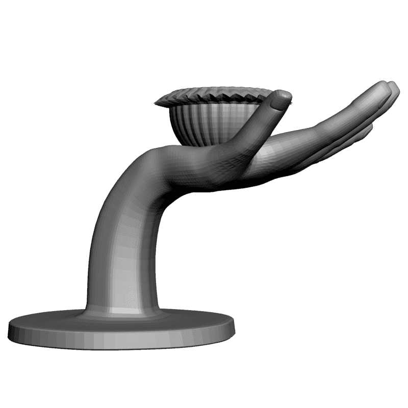 картинка Рука с чашей L5-066 3D-STL.COM