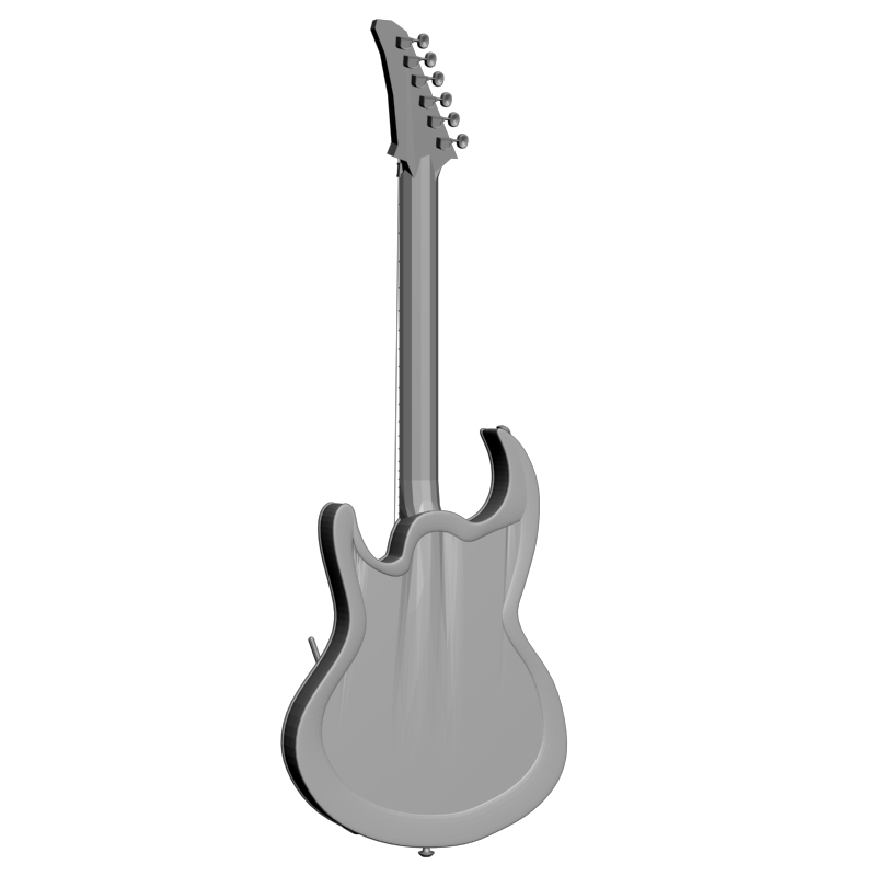 картинка Электро гитара P2-009 3D-STL.COM