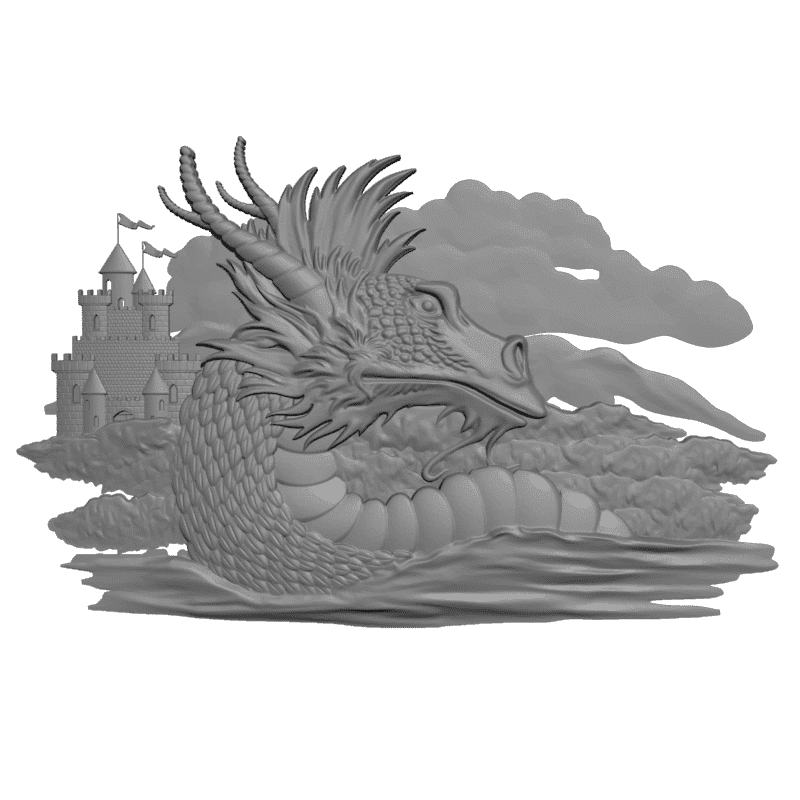 картинка Дракон D12-527 3D-STL.COM