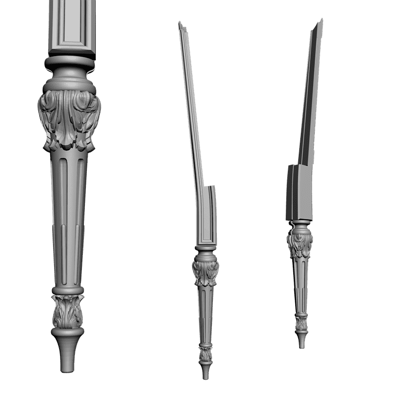 картинка Стул + 9 деталей M9-019 3D-STL.COM