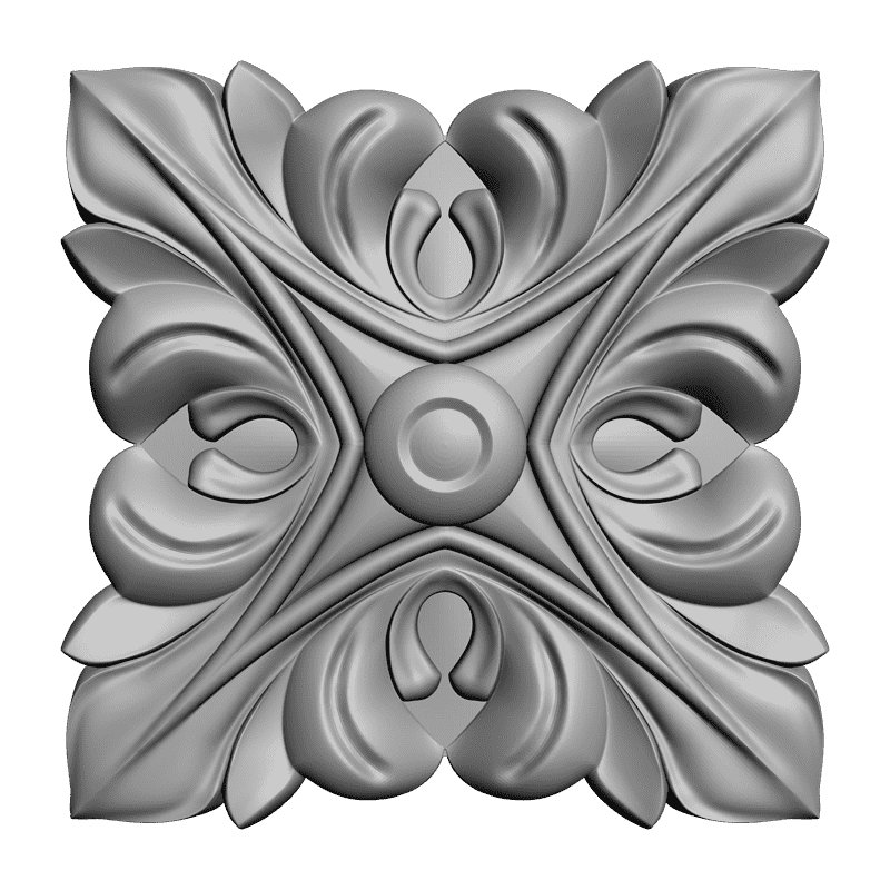 картинка Розетка резная D16-035 3D-STL.COM